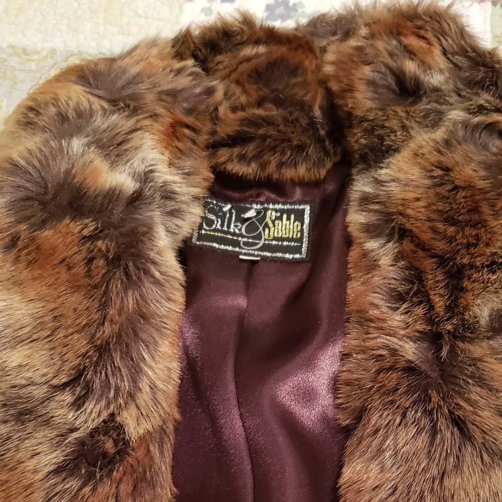 Faux Fur Camel Coyote Coat